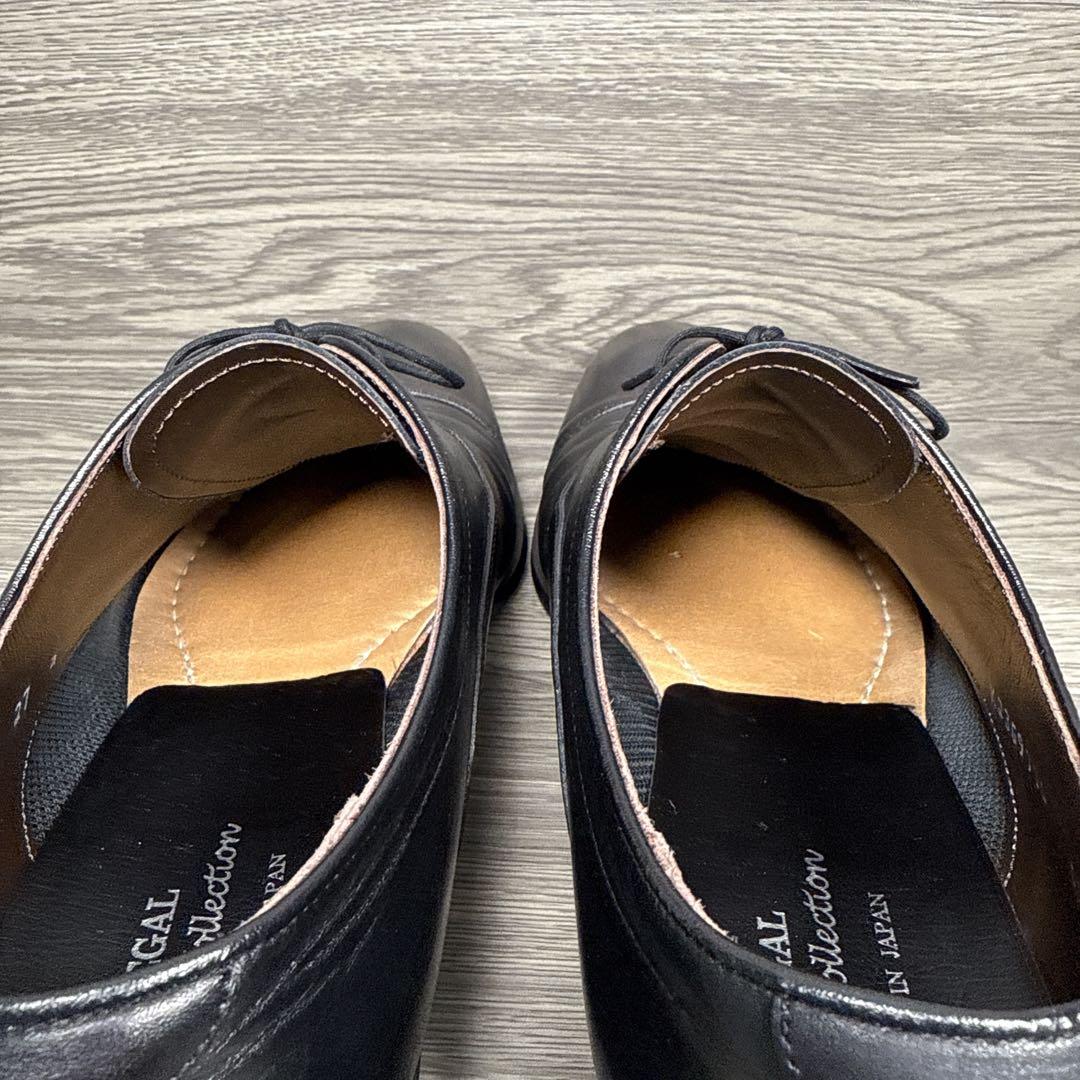 美品　リーガル　ビジネスシューズ　ストレートチップ　内羽　本革　レザー　黒　27