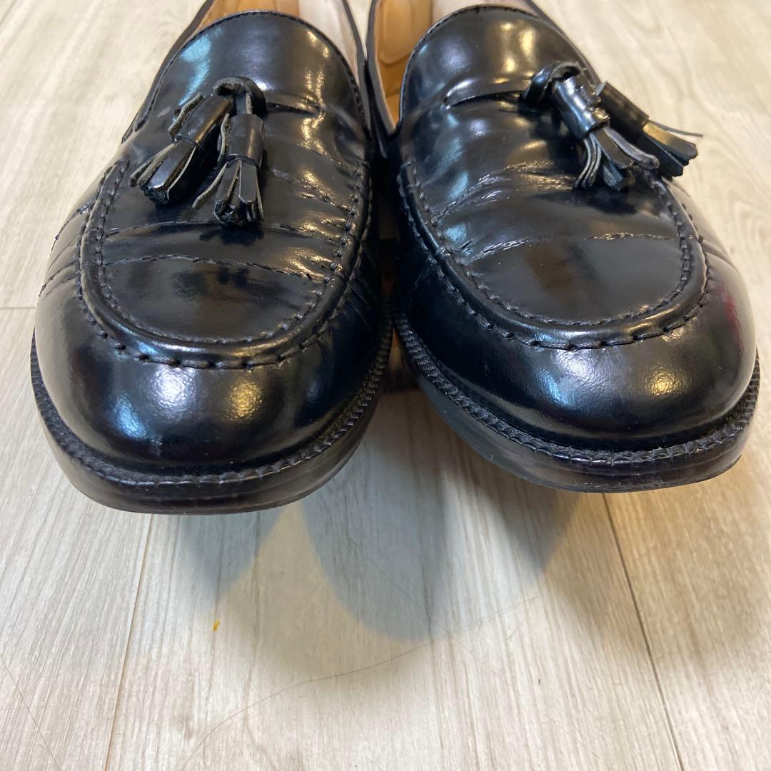 BEAUTY & YOUTH 黒レザー タッセルローファー