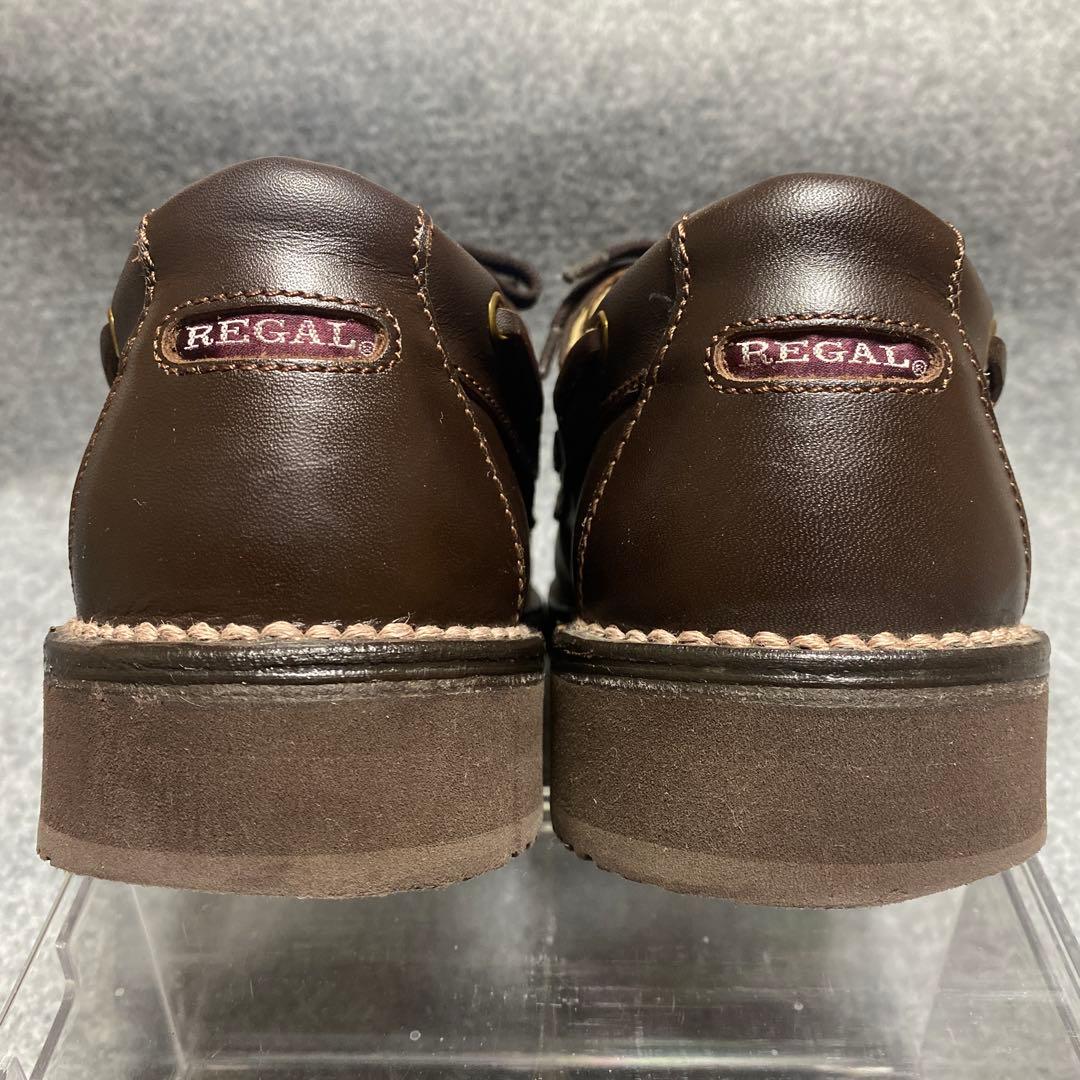 REAGAL リーガル ウォーカー　25.5 革靴 604 ブラウン レザー 茶
