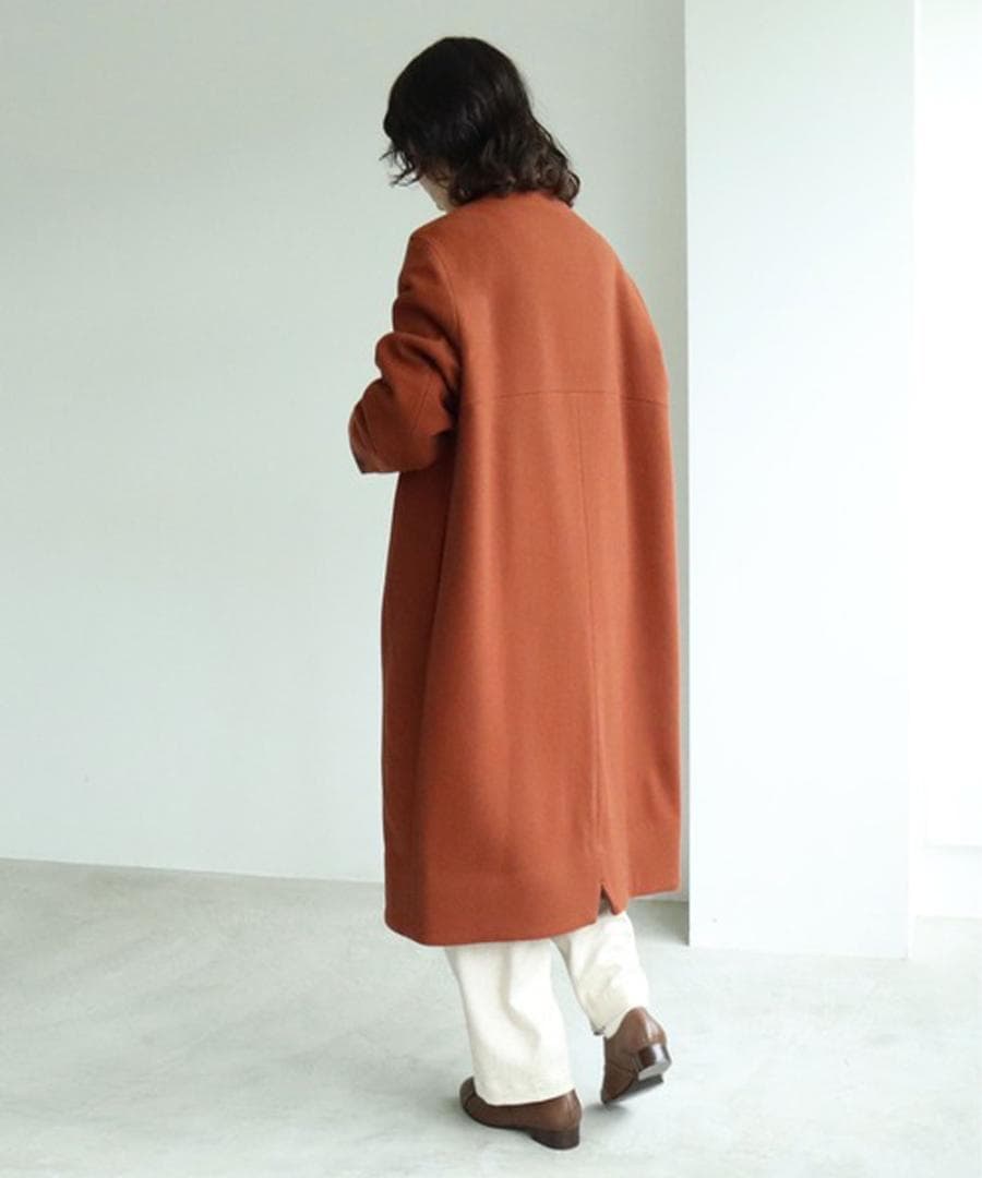 美品 yuni ユニ super100 Wool ラグランコクーンコート