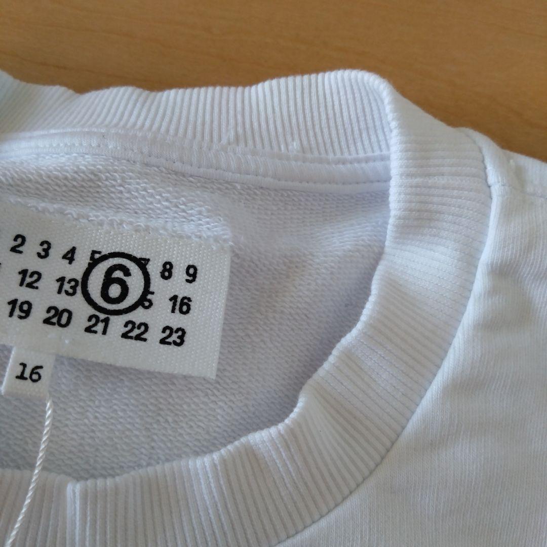 MM6 ロゴスウェット（ホワイト）