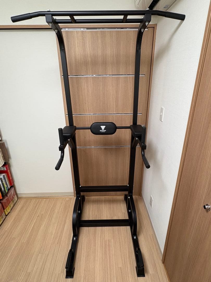STEADY 懸垂マシン ぶら下がり健康器 ブラック
