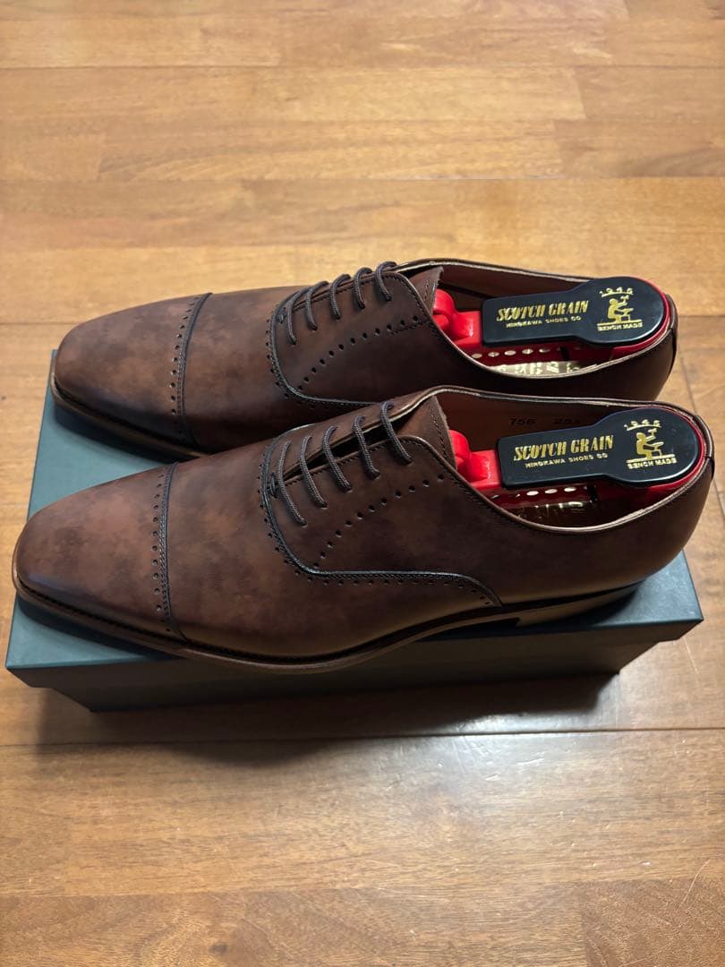 スコッチグレイン ブラウン ドレスシューズ
