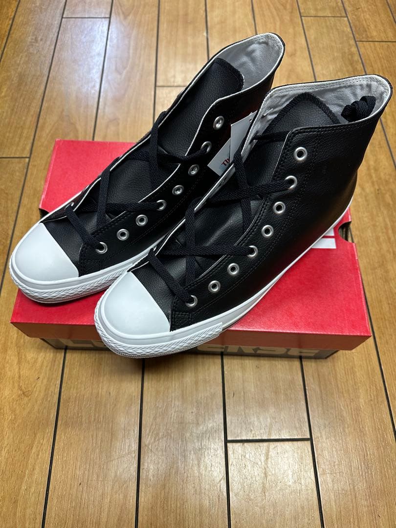 ✨新品✨コンバース オールスター シンセティックレザー ハイ ブラック 黒