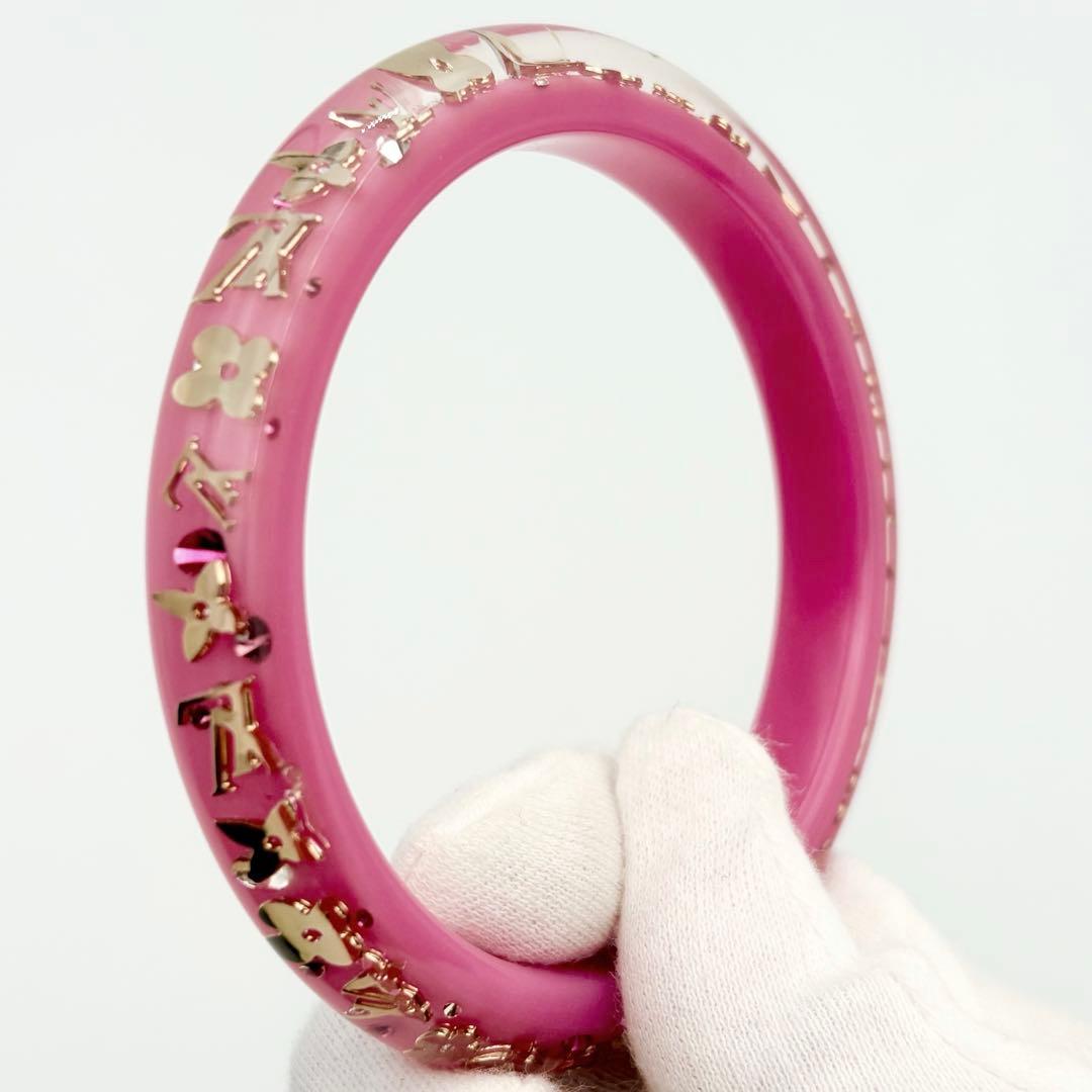 【超美品】ルイヴィトン バングル ブレスレット アンクルージョン ピンク TPM