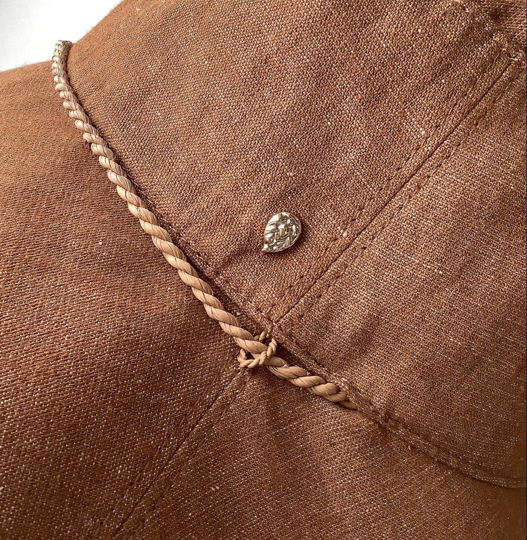 新品★ヘレンカミンスキー★ISLAチャーム付きバケットハット帽子★麻混