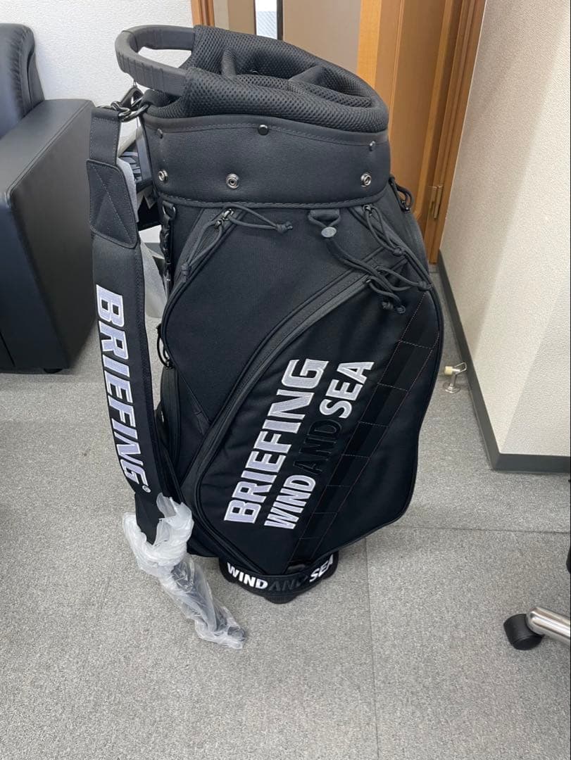 BRIEFING　WINDANDSEA限定コラボキャディーバッグブラック未使用品