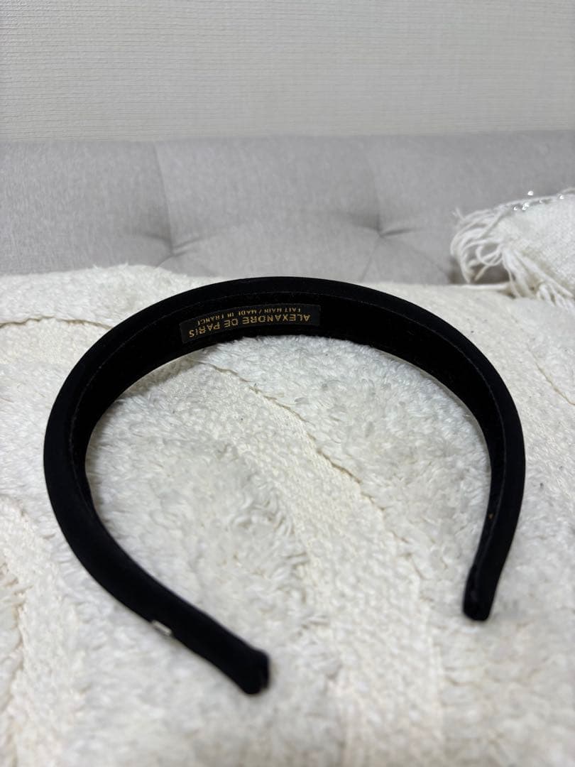 【値下げ可能】Alexandre de Paris ブラックヘアバンド
