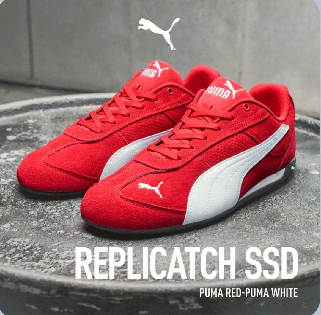 PUMAレプリキャッチ スニーカー 24cm レッド
