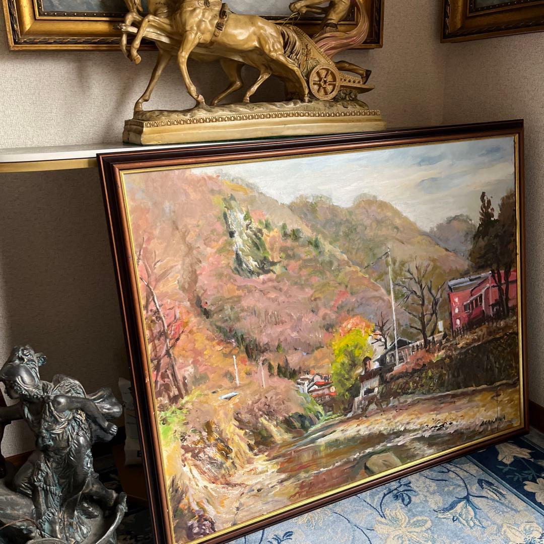 【更に値下げしました】油絵画F30