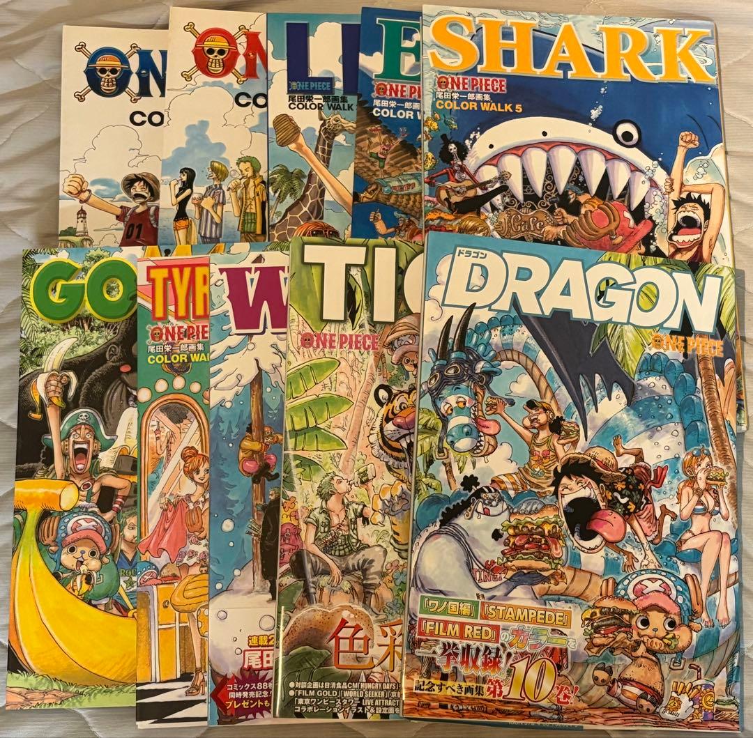 ワンピース ONEPIECE 画集 イラスト 1~10 color walk