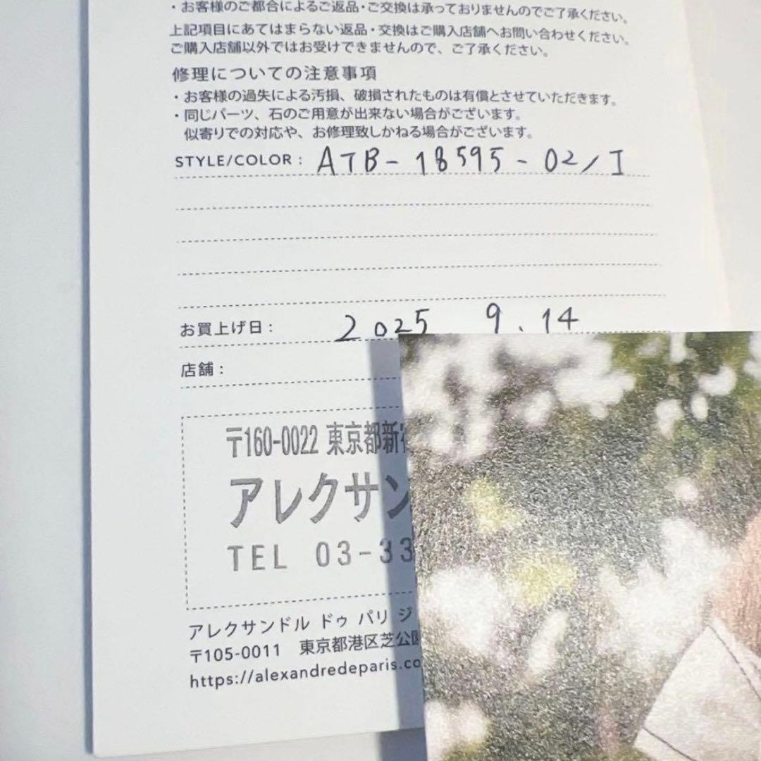 新品 ALEXANDRE DE PARIS リボン パール ボールピン