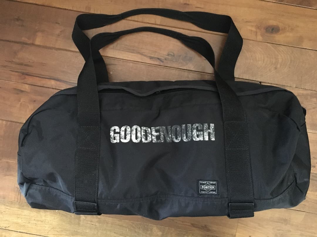 GOODEENOUGH ブラック ドラムバッグ