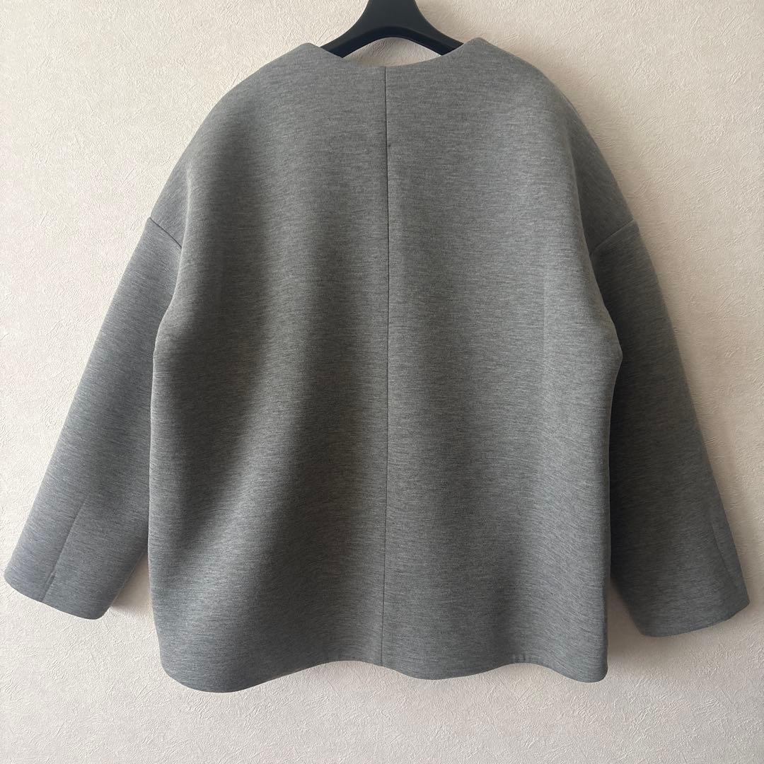 バンヤードストーム　ダンボールジャケット コクーン　ノーカラー　グレー　フリー