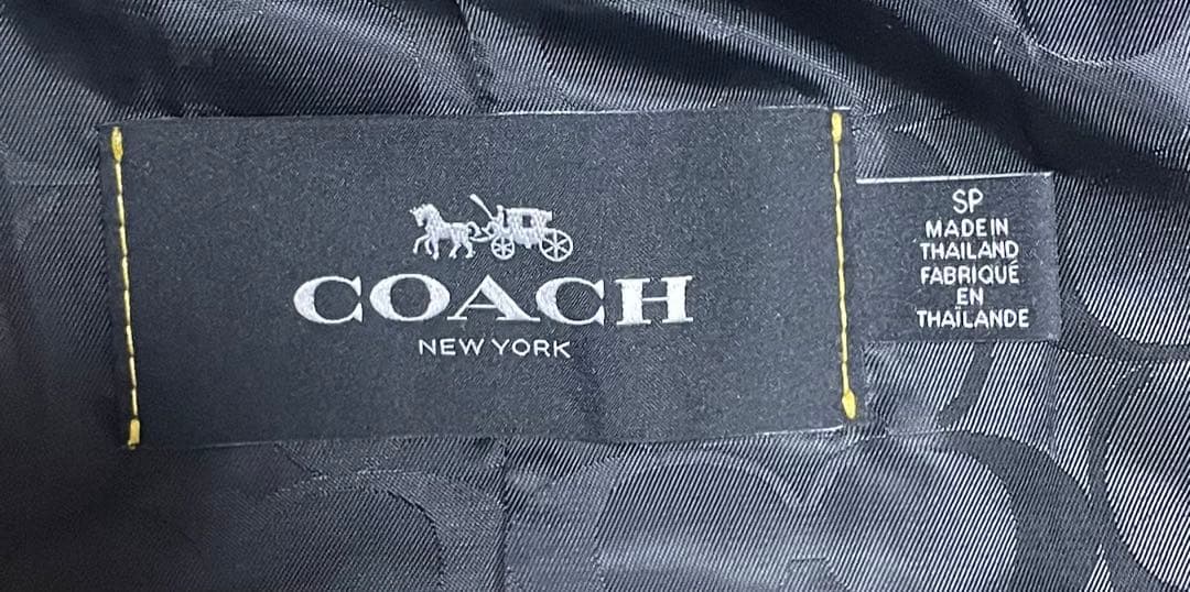 タグ付き美品 コーチ チェック柄ライナーボアカラートレンチコート SPサイズ