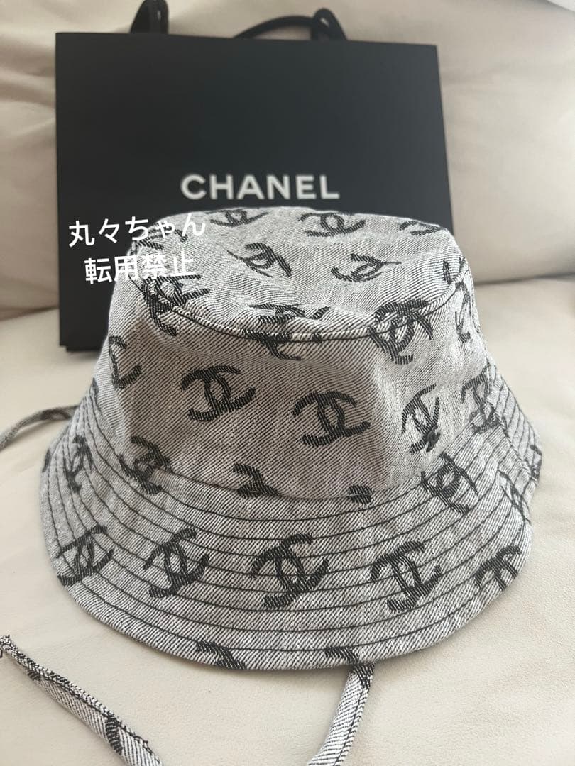 最終値下 レアCHANELシャネルバケットハット　CCマーク【試着のみ】Mサイズ