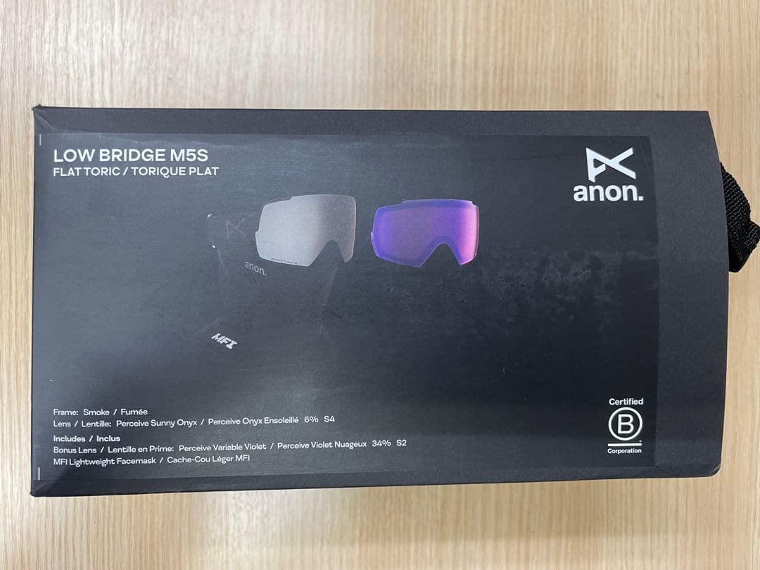 anon. 25-26 M5S SMOKE ゴーグル ローブリッジ