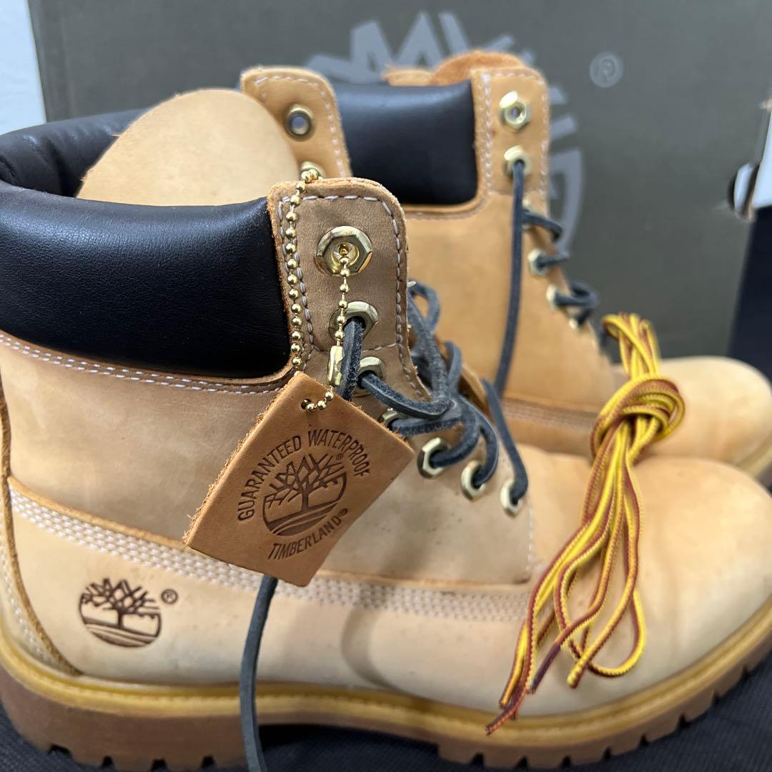 Timberland レザー ワークブーツ ベージュ