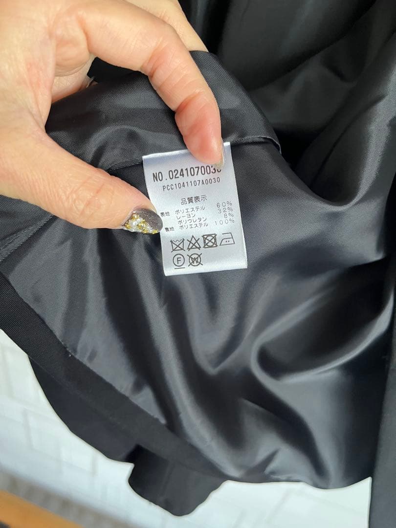 【Du noir】飾りボタンノーカラージャケット