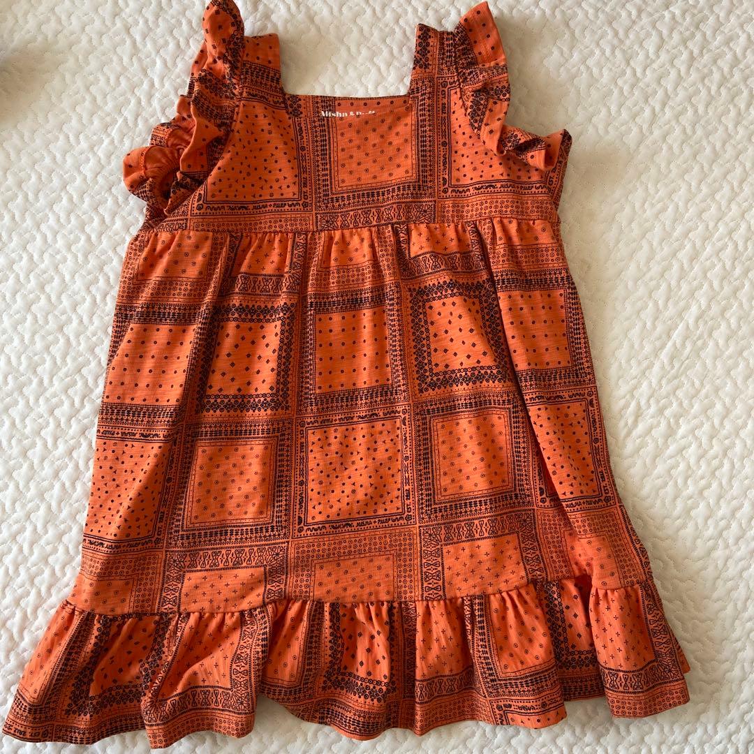 新品　mishaandpuff ワンピース 9-10y