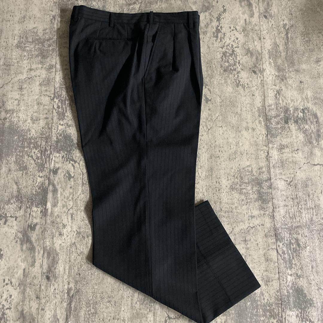 極美品 GANNI VERSACE & 五大陸ネクタイ 極上ウール ダブルスーツ