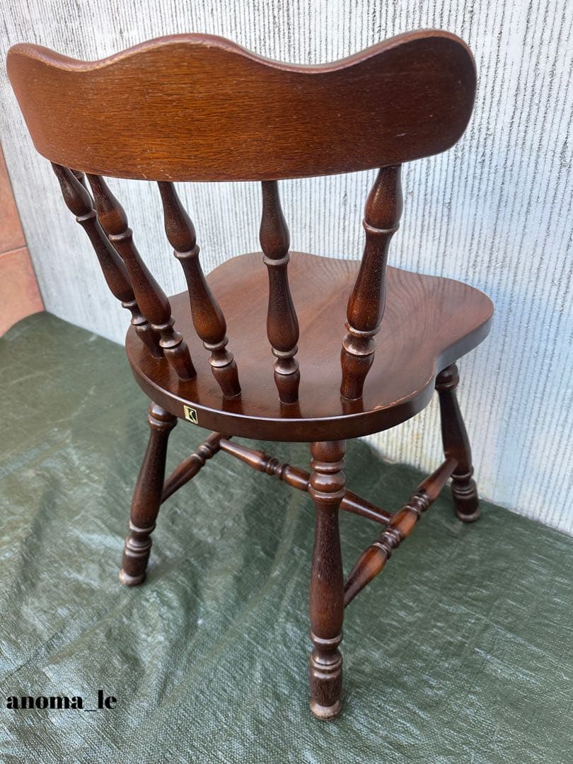 【ダイニングチェア】1飛騨産業　キツツキ　スティックバックチェア　ヴィンテージ◎