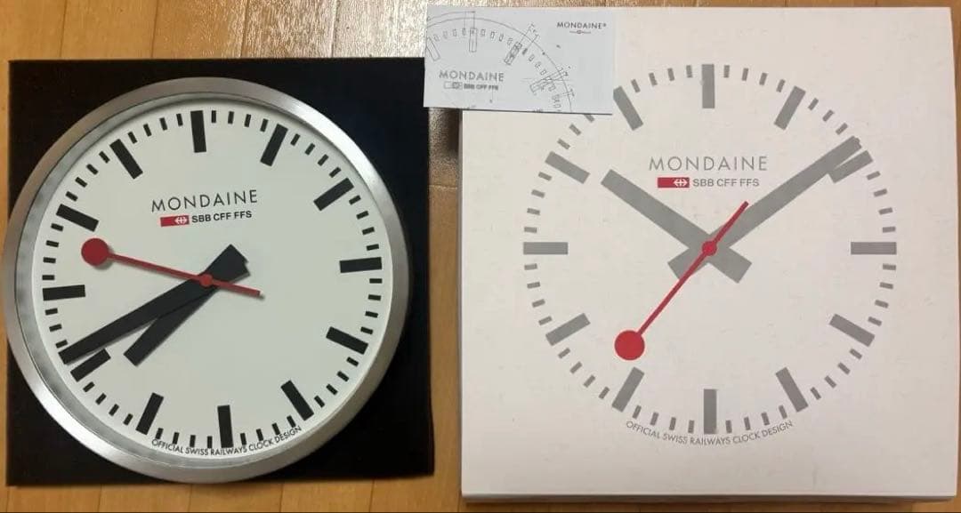 MONDAINE モンディーン 壁掛け時計 25cm スイス国鉄公式