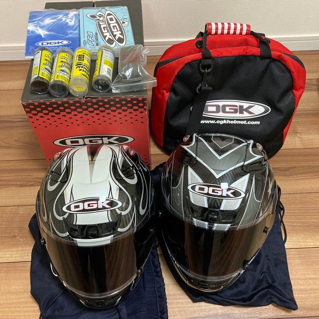 カーボンヘルメット OGK FF4-R Mサイズ 2種 セット