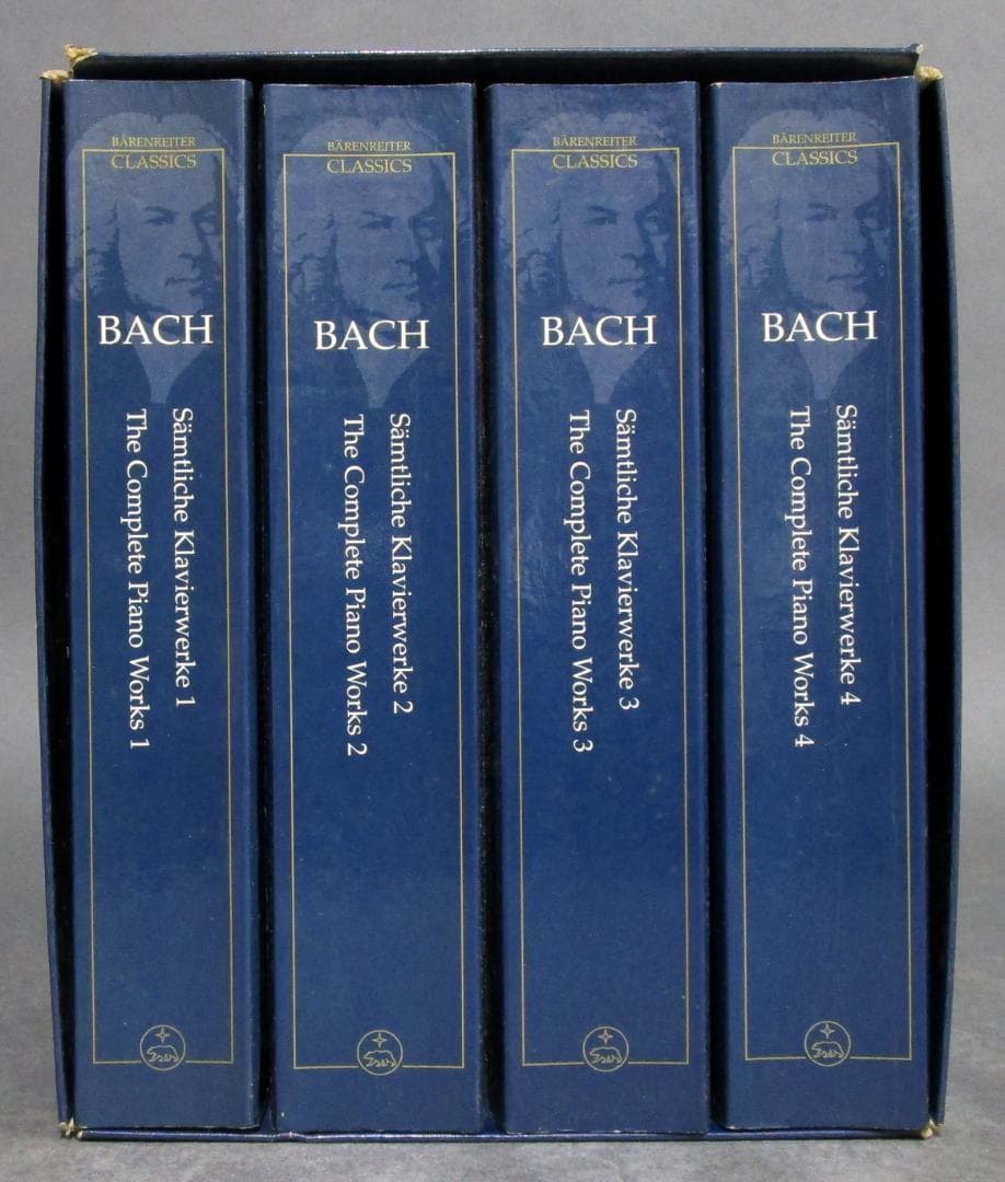 輸入楽譜本［バッハ BACH］ピアノ作品集 全4巻