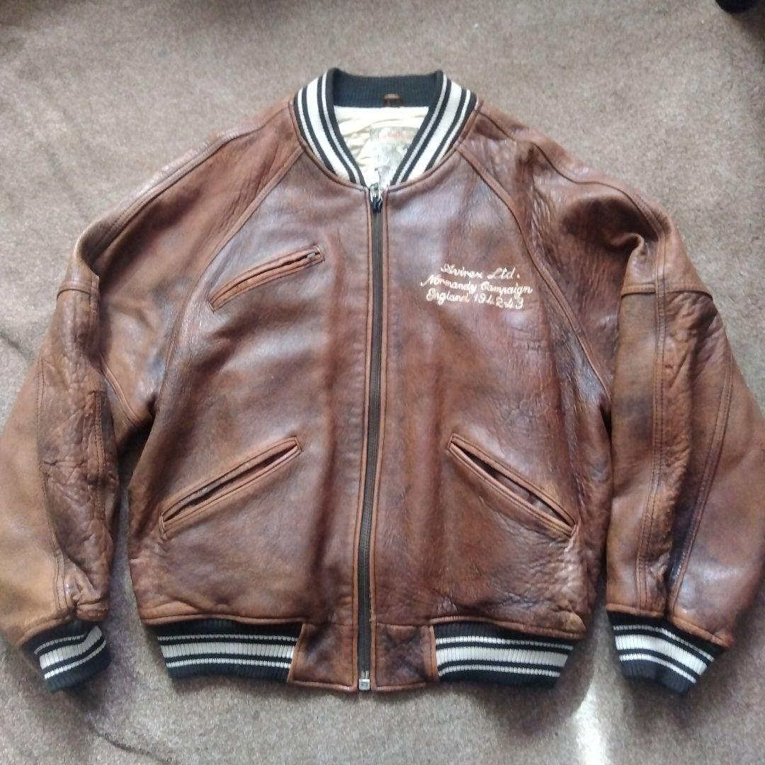 Sサイズ 90's AVIREX アヴィレックス レザー ジャケット 革ジャン