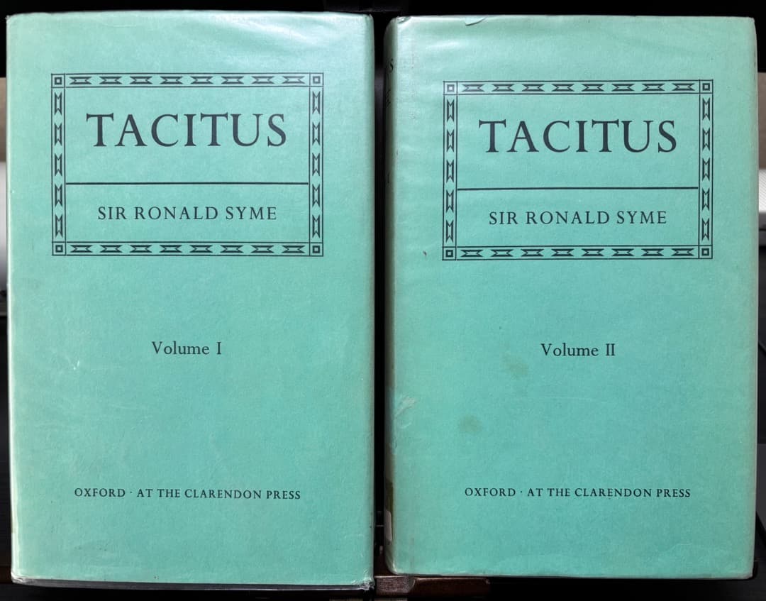 洋書 Tacitus (2 volumes) by Ronald SYME