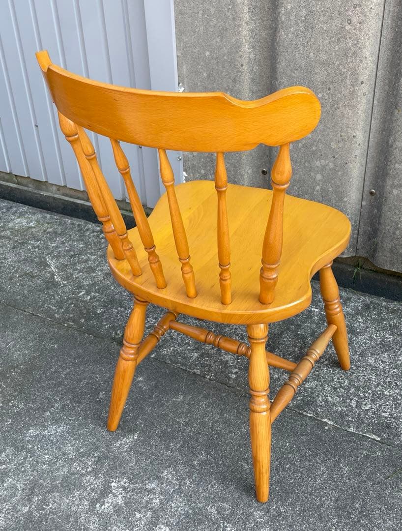 飛騨産業/HIDA/キツツキマーク/ダイニングチェア/ウィンザーチェア/椅子/③