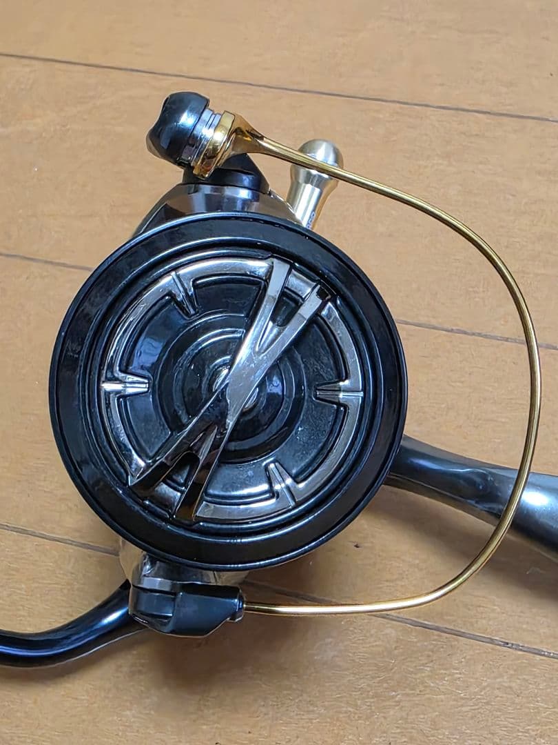 シマノ　16ヴァンキッシュ4000HG　夢屋アルミラウンド型ノブ　リールスタンド