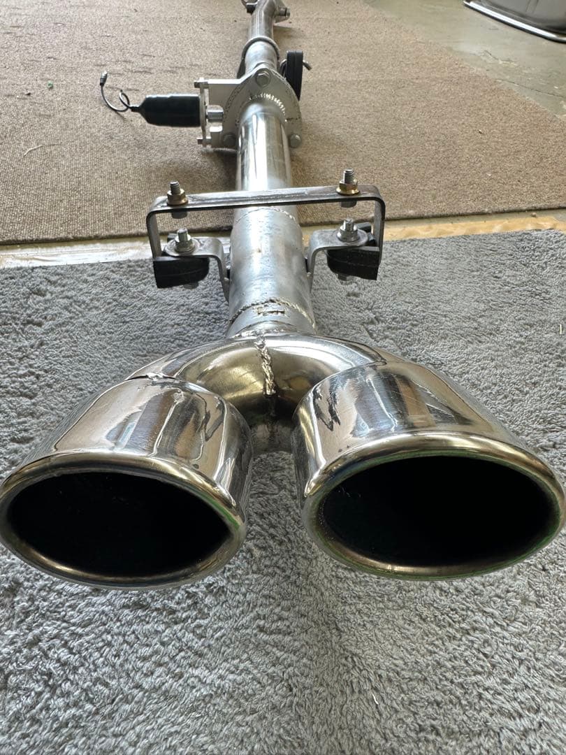 値下げ！ローバーミニ　自作直管マフラー　　可変バルブ付き