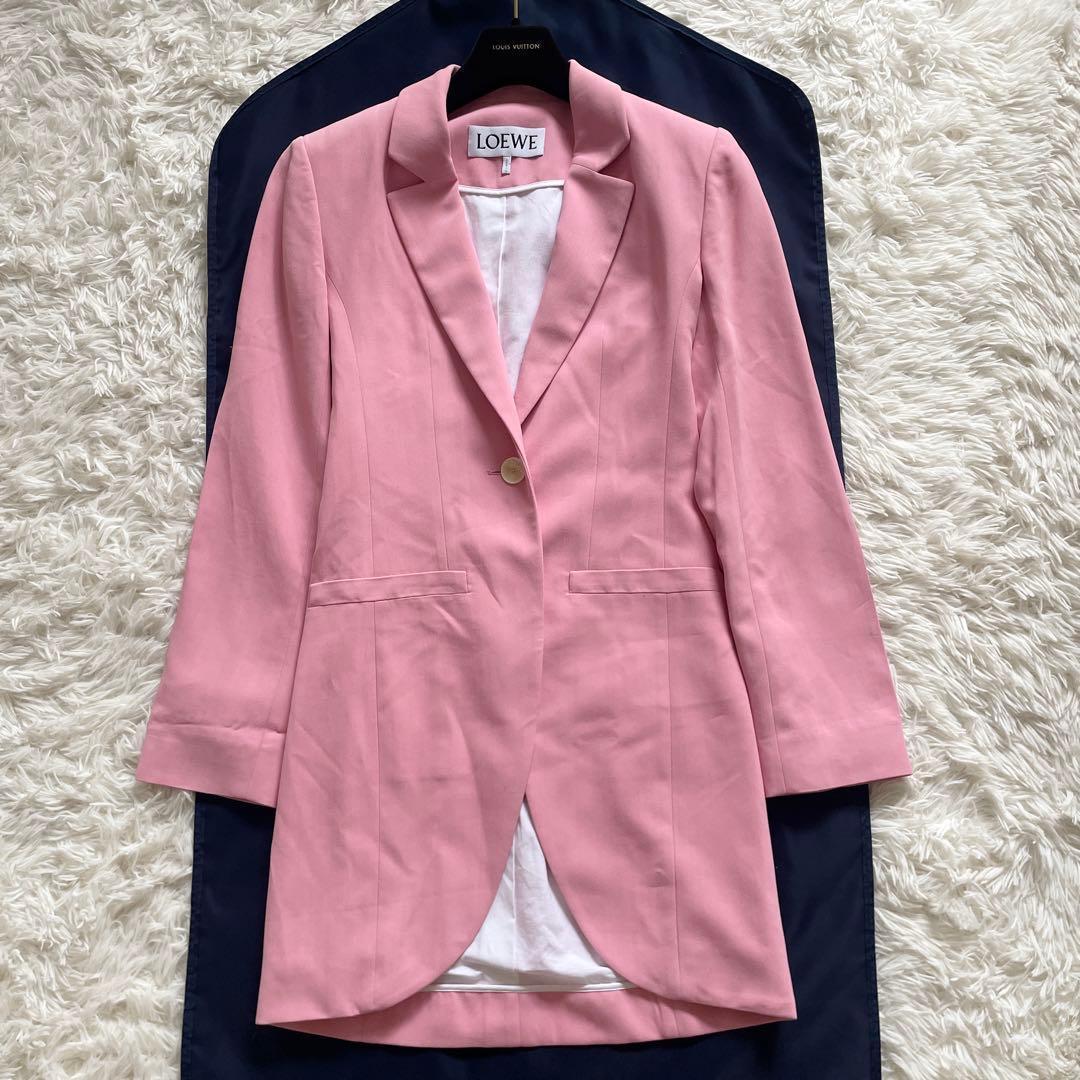 美品　現行　LOEWE　テーラードジャケット　ピンク　Sサイズ相当