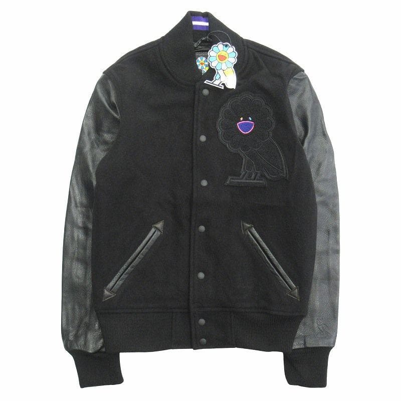 Octobers Very Own ✖️村上隆 レザースリーブ スタジャン