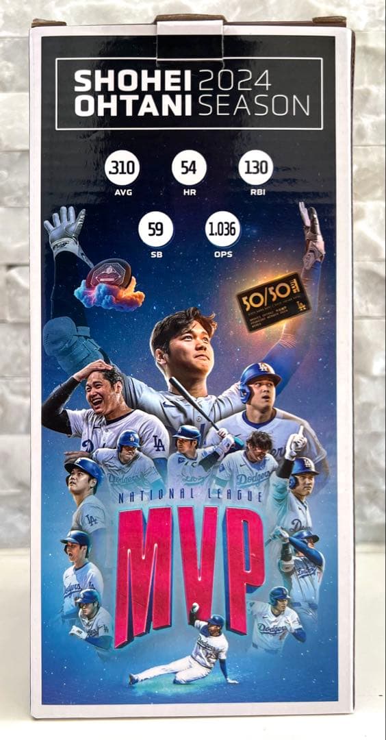 ★新品・未使用：世界に一つのレア逸品★大谷翔平2024MVPボブルヘッド粘土塗