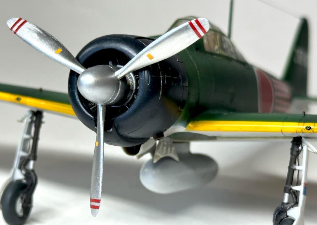 【完成品】タミヤ 1/48 零戦21型 岩本飛曹長搭乗機