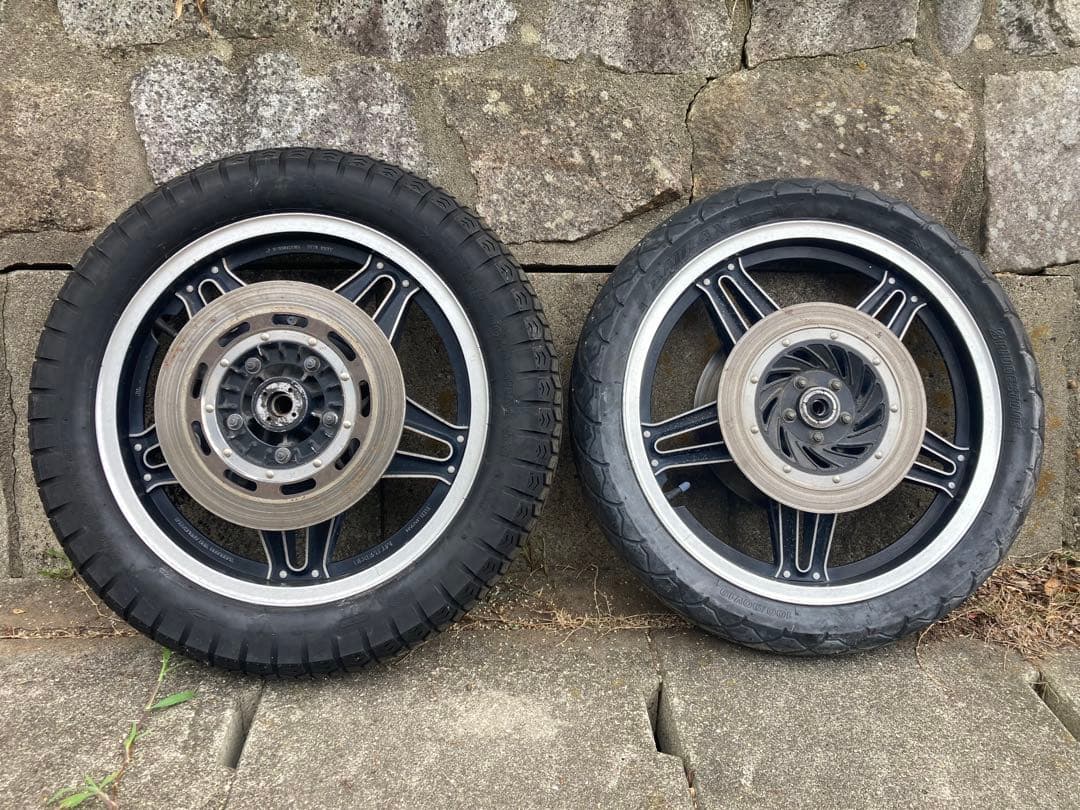 ホンダ CB750F-B 裏コムスターホイール前後セット