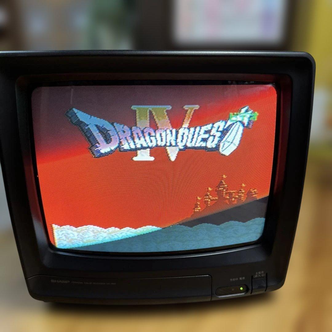 シャープ SHARP ブラウン管テレビ TV 14C-RM2 リモコン付き