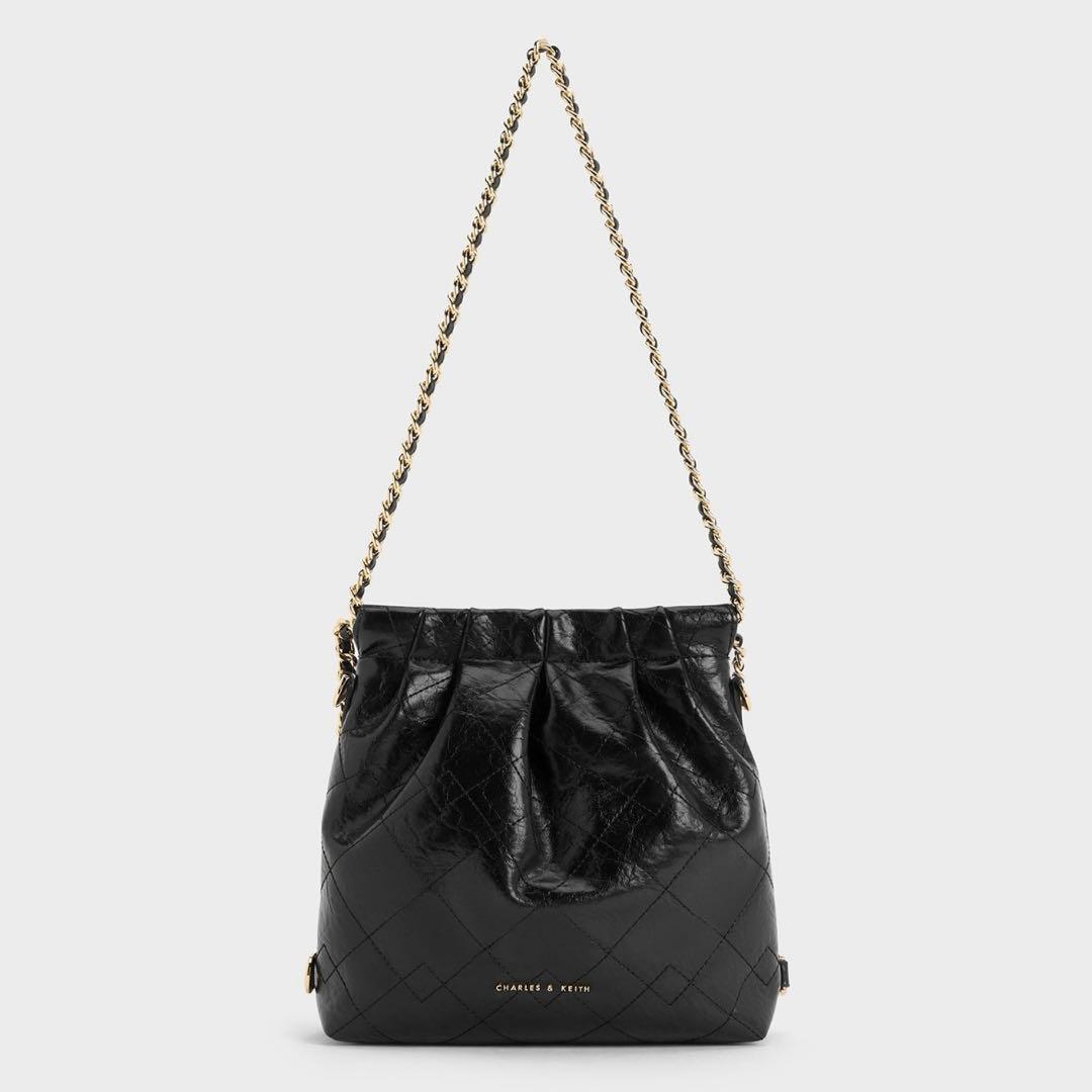 Charles & Keith ドゥオ チェーンハンドルツーウェイバックパック