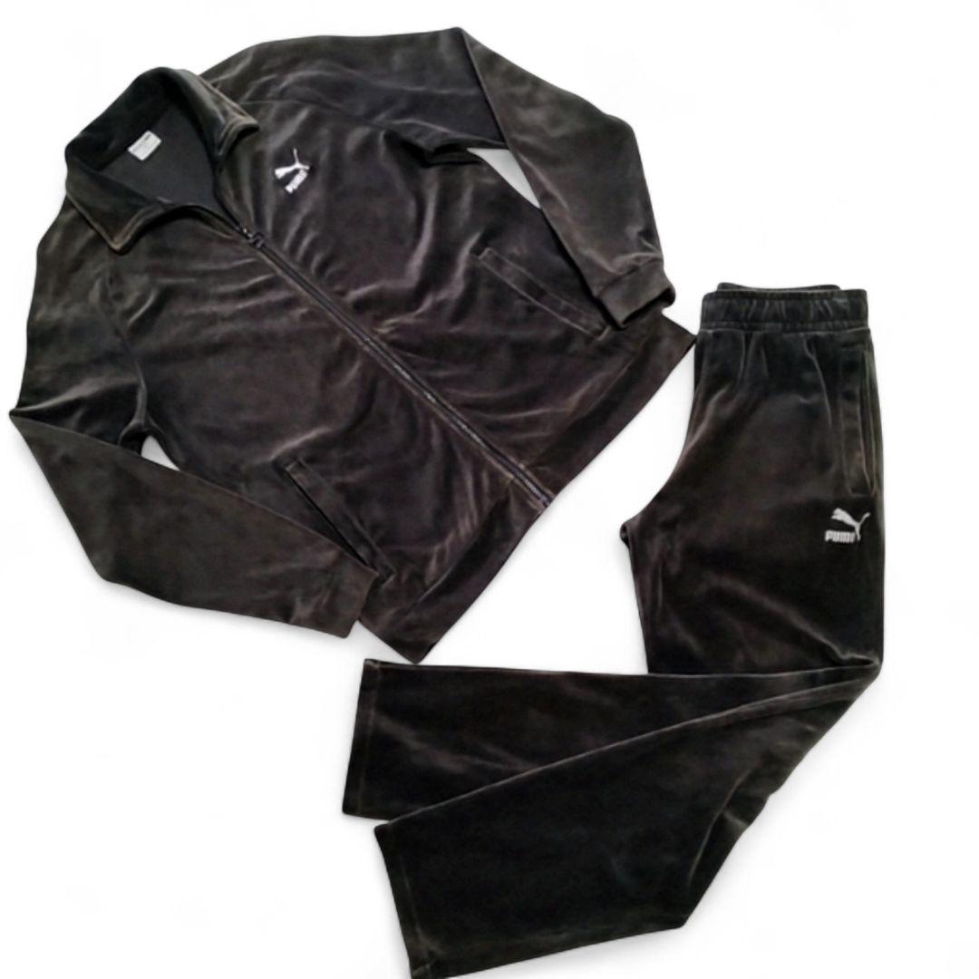 【ベロア セットアップ】プーマ トラックジャケット パンツ ジャージ 上下セット