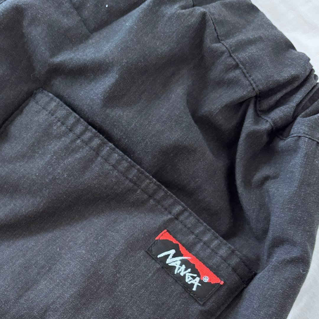 美品！NANGA ナンガ　焚火ダウンパンツ　HINOC 黒