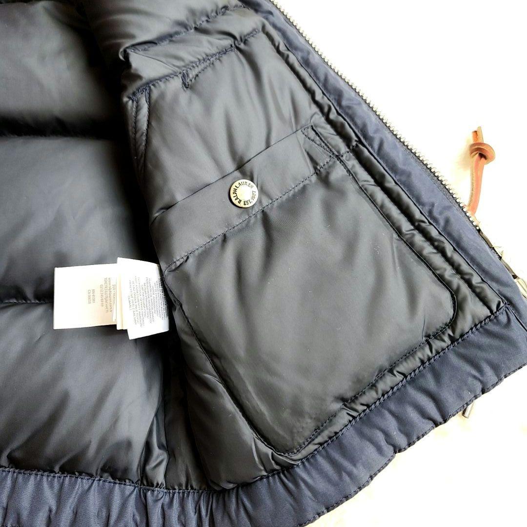 ベ*ん様 美品✨ポロラルフローレン　ダウンベスト　フード　肉厚　ポニー刺繍　紺