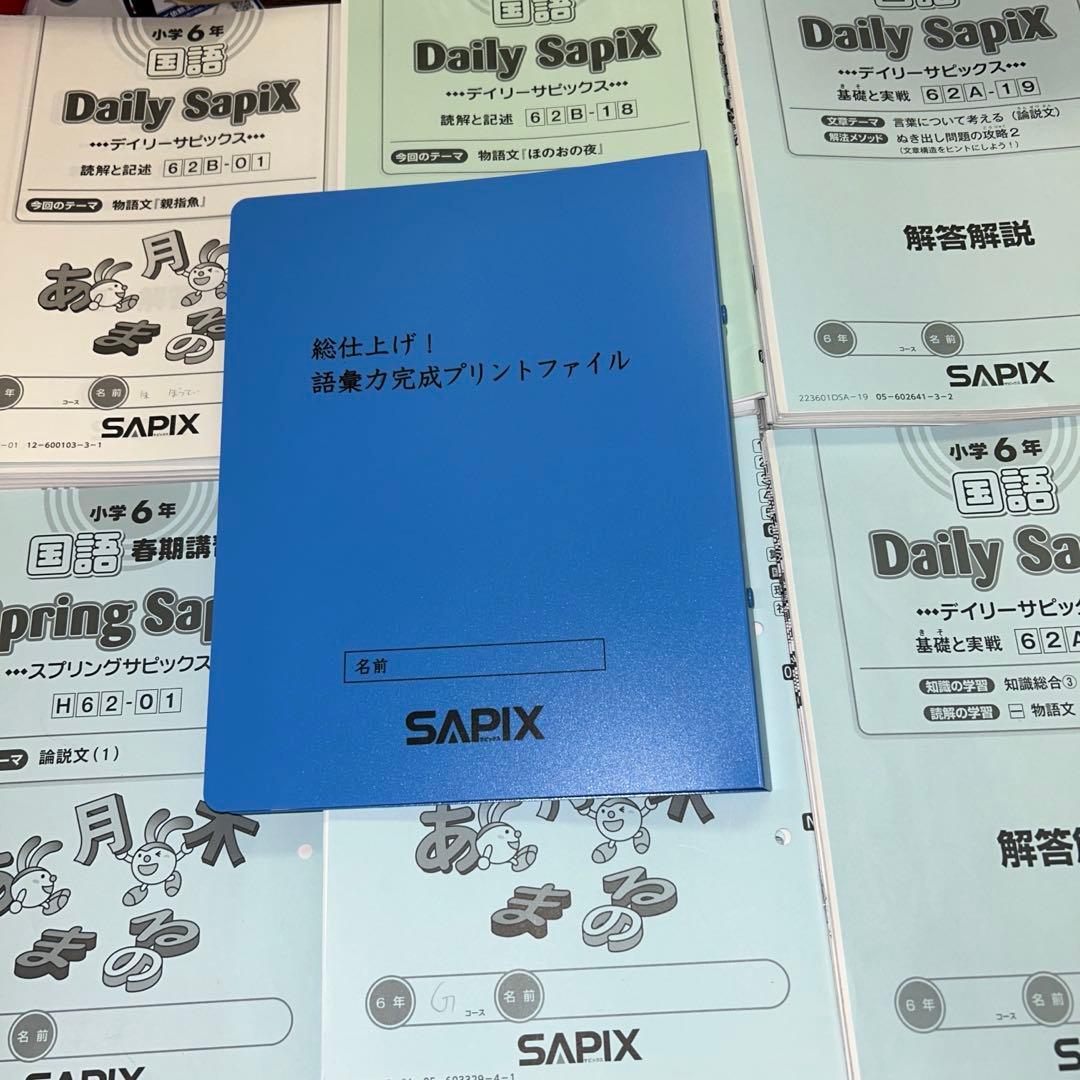 ㉓ま　サピックス　SAPIX 6年　国語　テキスト　フルセット