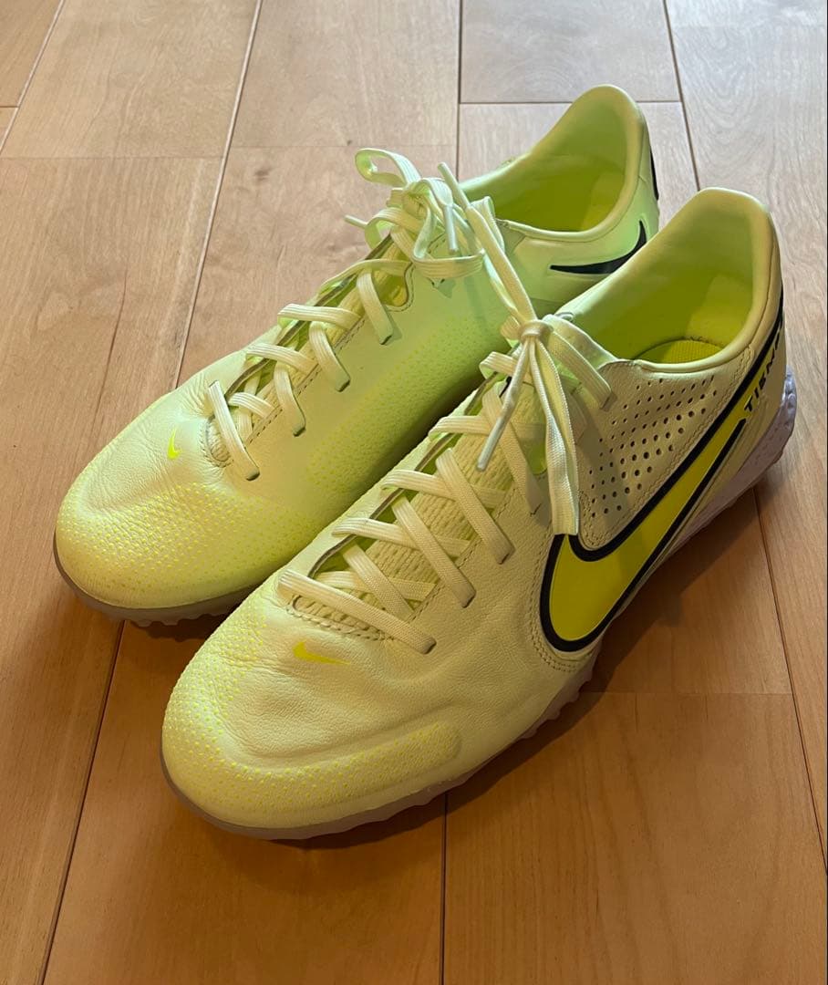 ナイキリアクトティエンポ9プロTFイエロー×ホワイト27cm NIKE ターフ