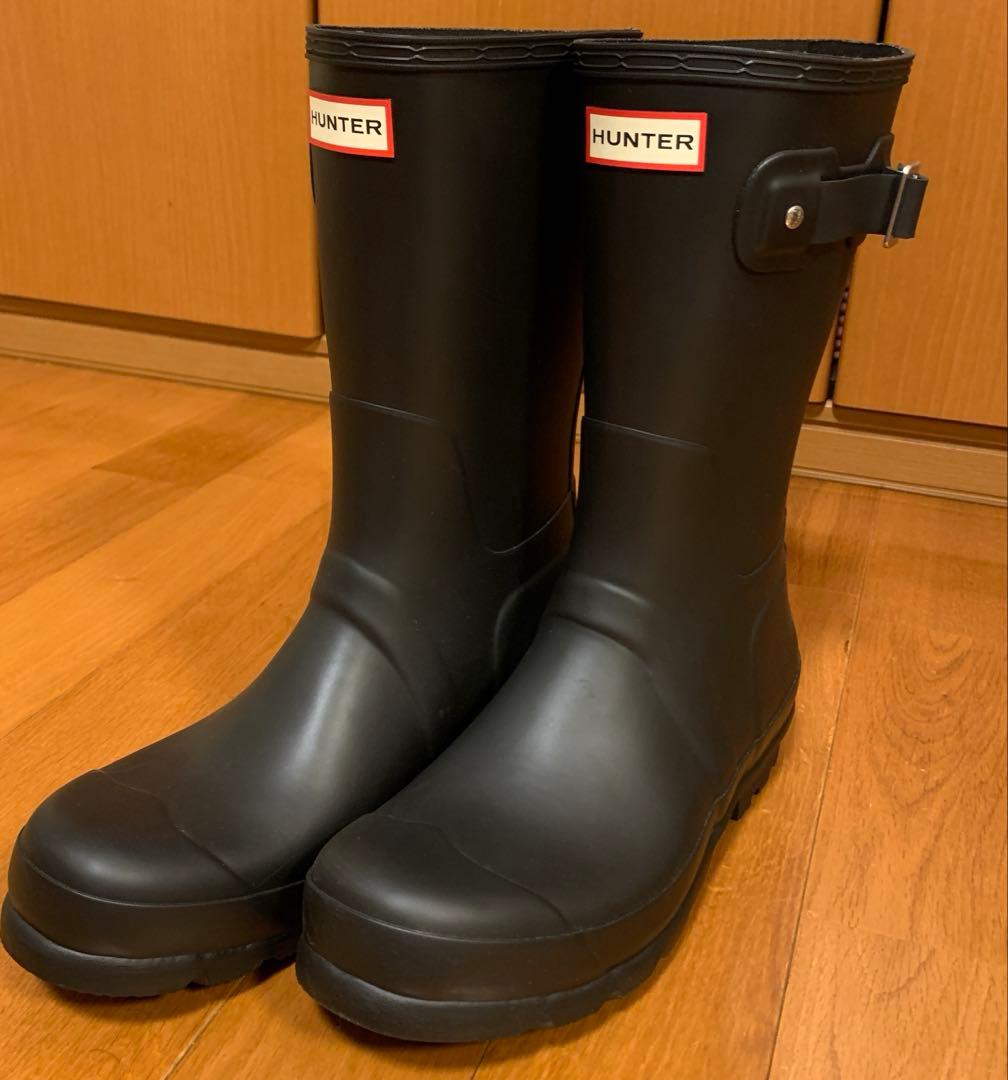 HUNTER オリジナルショートブーツ　ブラック　メンズ