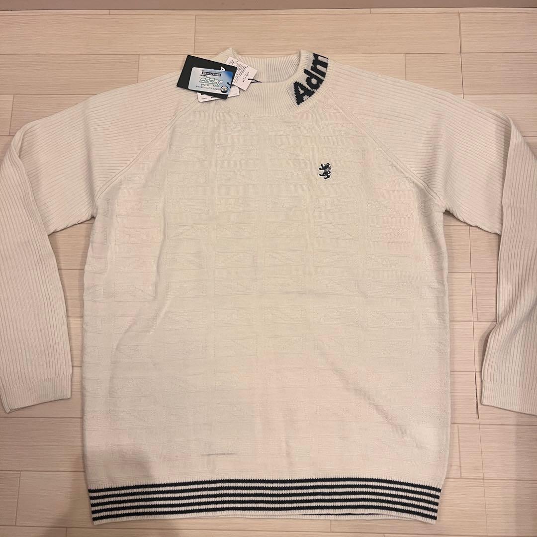 16900円 Admiral モックネックニット XL 白
