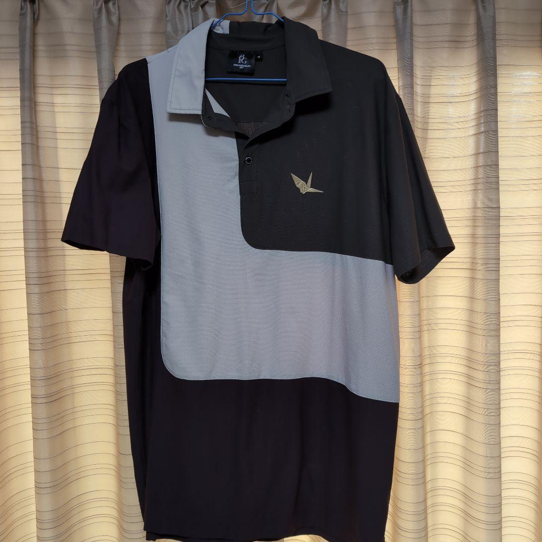 1PIU1UGUALE3 GOLF ゴルフシャツ 深緑 白 茶 VI