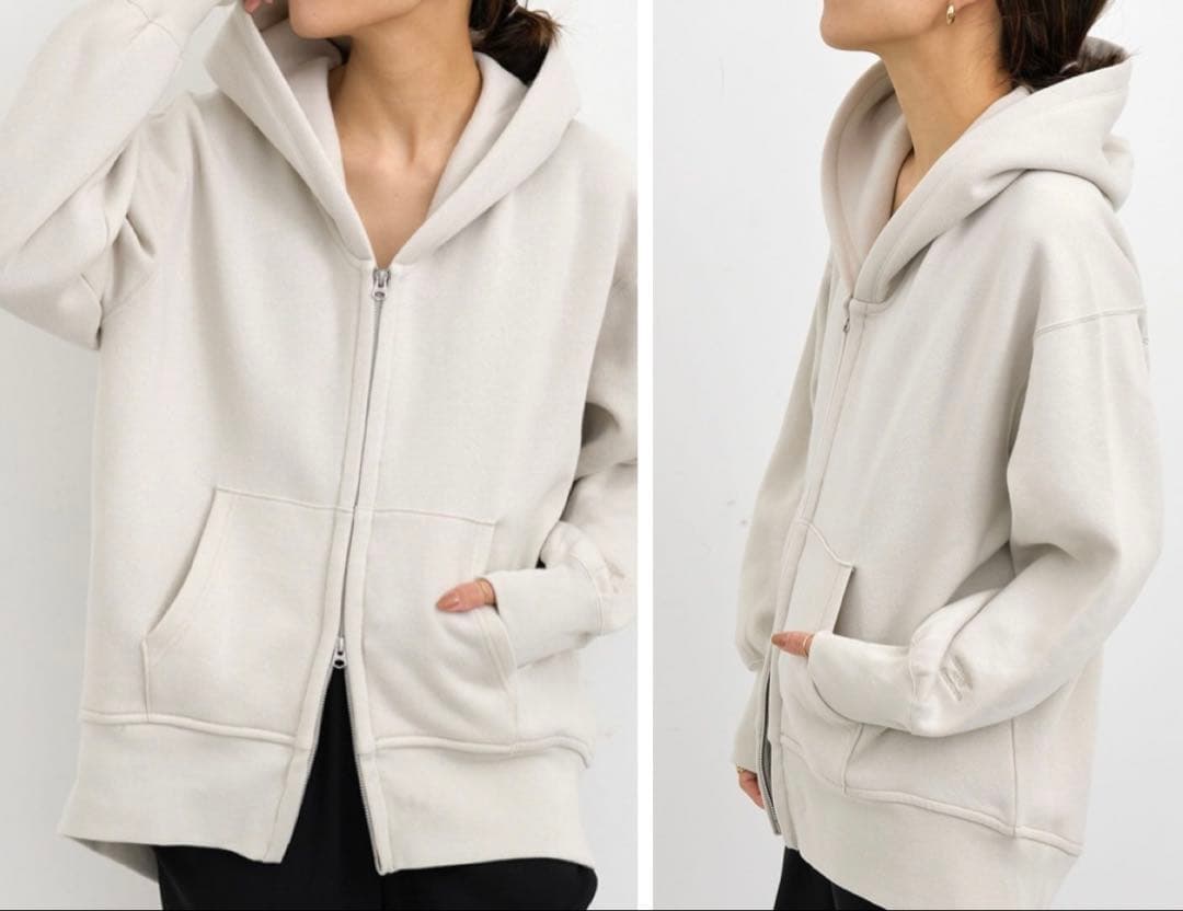 定価2.2万 アパルトモン別注 AMERICANA ワイドフルジップフーディー